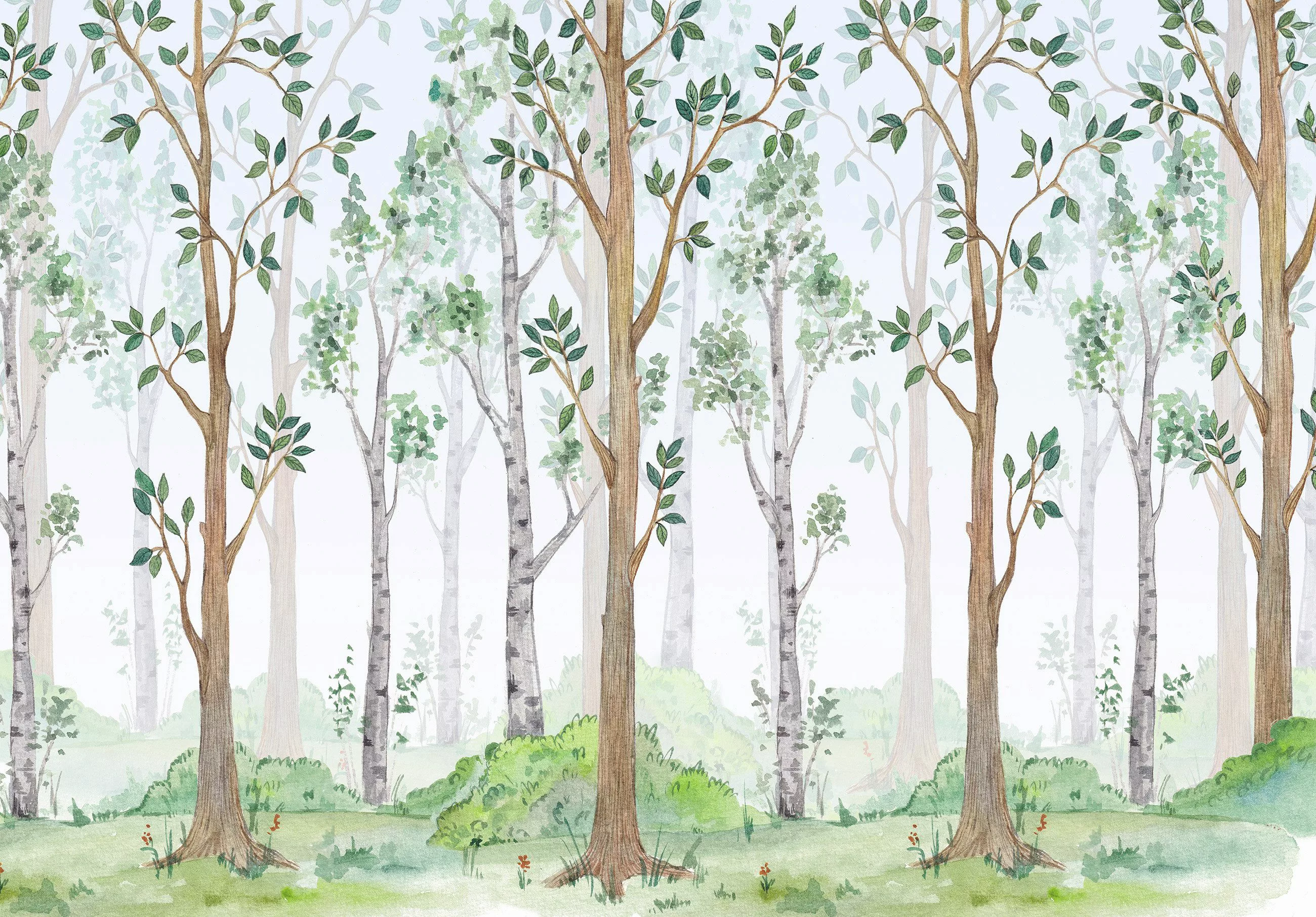 Wallarena Fototapete Kinderzimmer Wald Baum Kinder günstig online kaufen