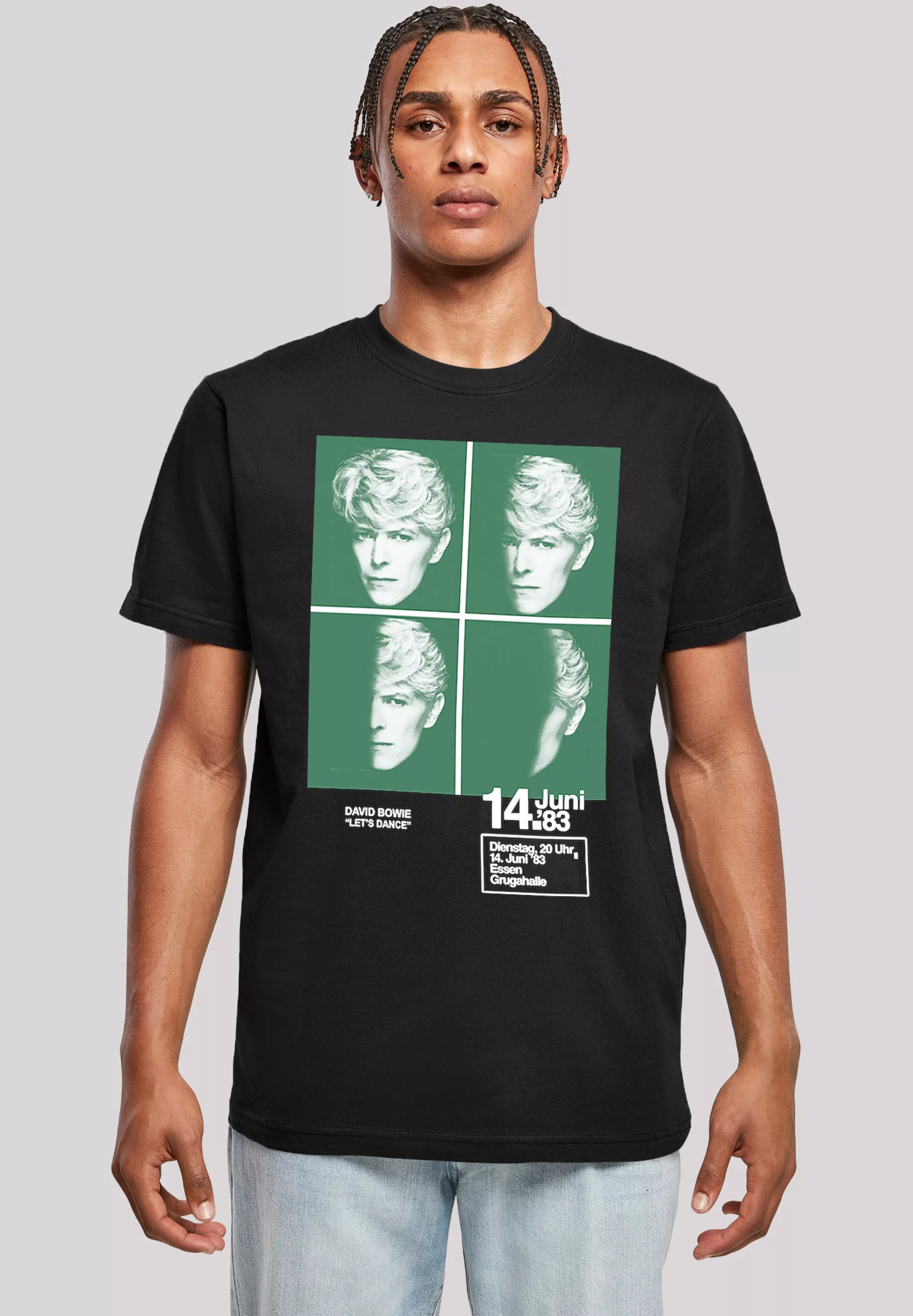 F4NT4STIC T-Shirt "David Bowie 1983 Concert Poster", Herren,Premium Merch,R günstig online kaufen