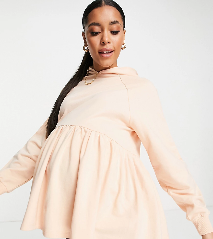 ASOS DESIGN Maternity – Kapuzenpullover in Rosa günstig online kaufen