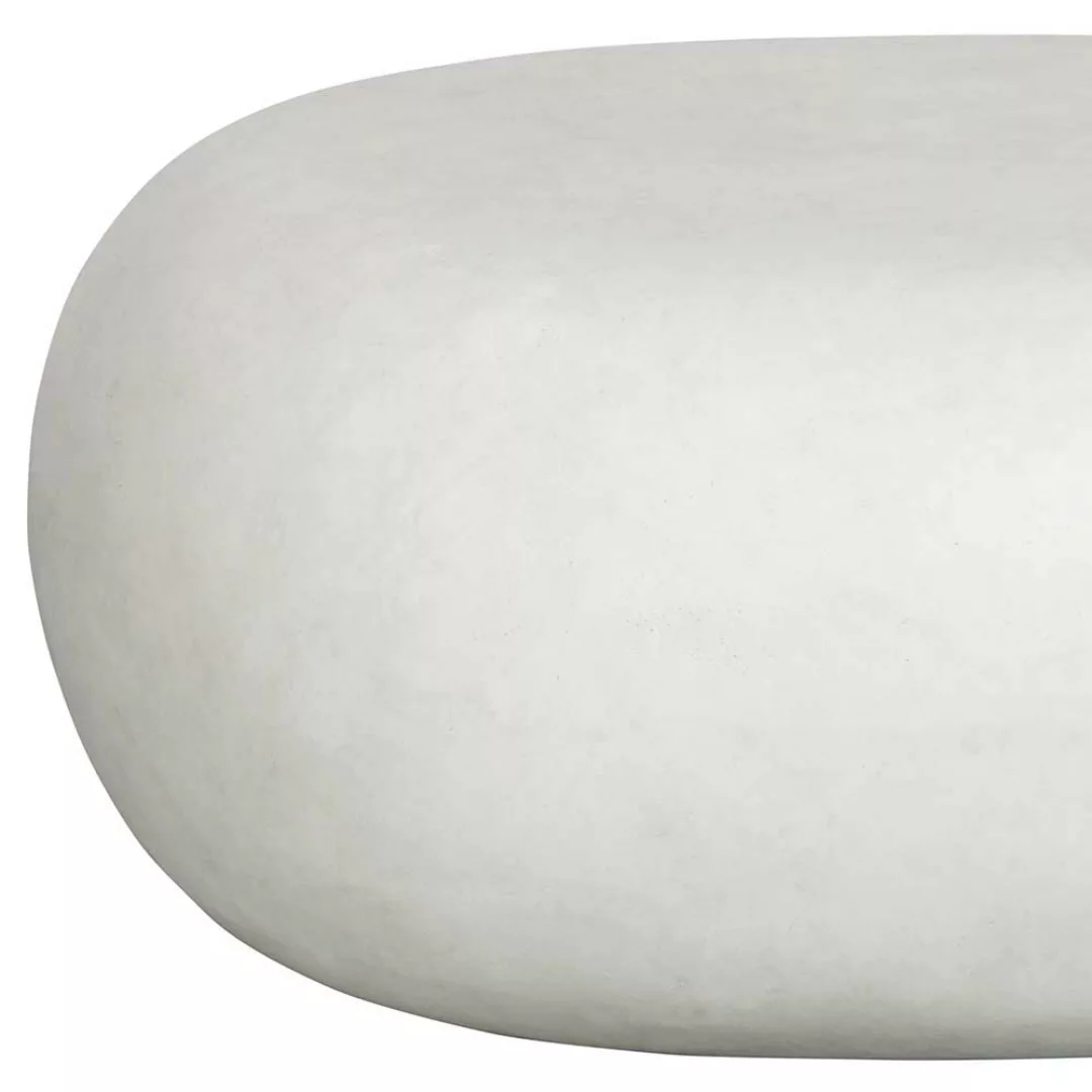 Tonfaser Couchtisch in Weiß oval günstig online kaufen