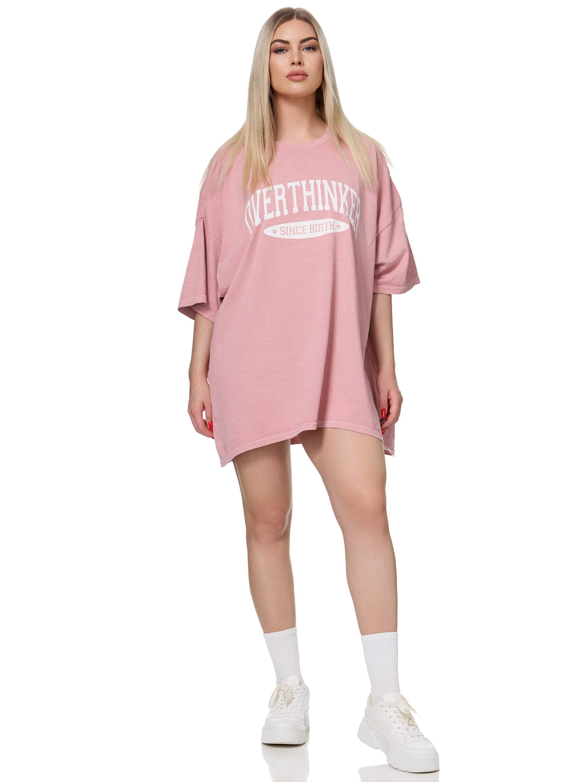 Worldclassca T-Shirt Worldclassca Oversized Print OVERTHINKER günstig online kaufen