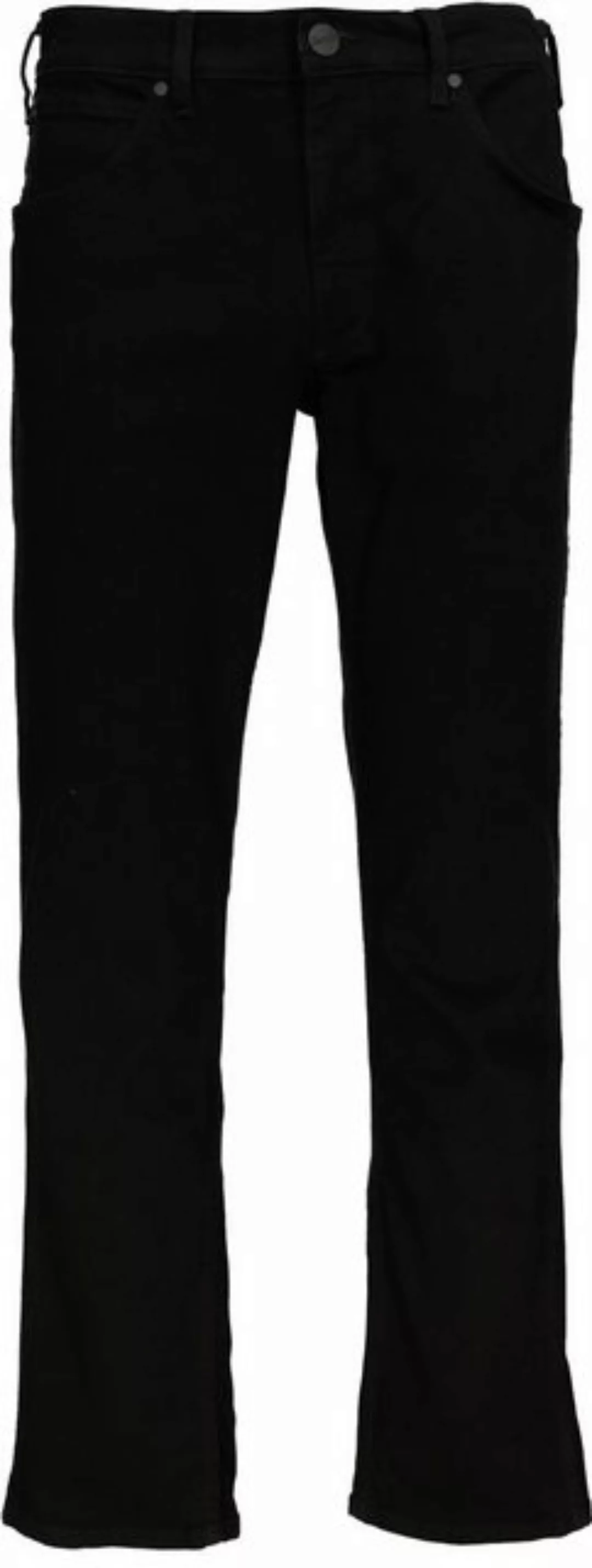 Wrangler Herren Jeans Greensboro - Regular Fit - Schwarz - Black Valley günstig online kaufen