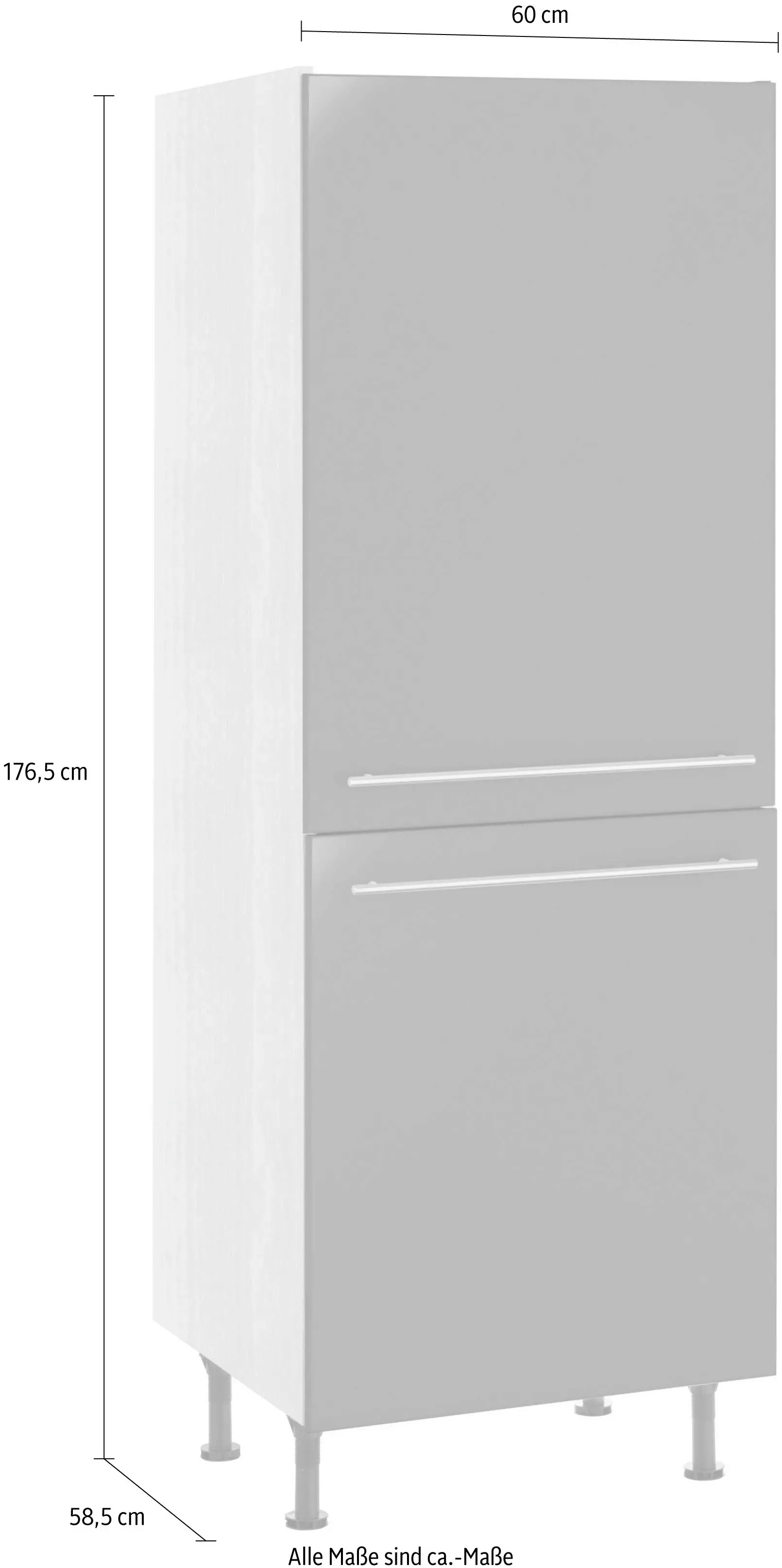 OPTIFIT Hochschrank »Bern«, 60 cm breit, 176 cm hoch, mit höhenverstellbare günstig online kaufen