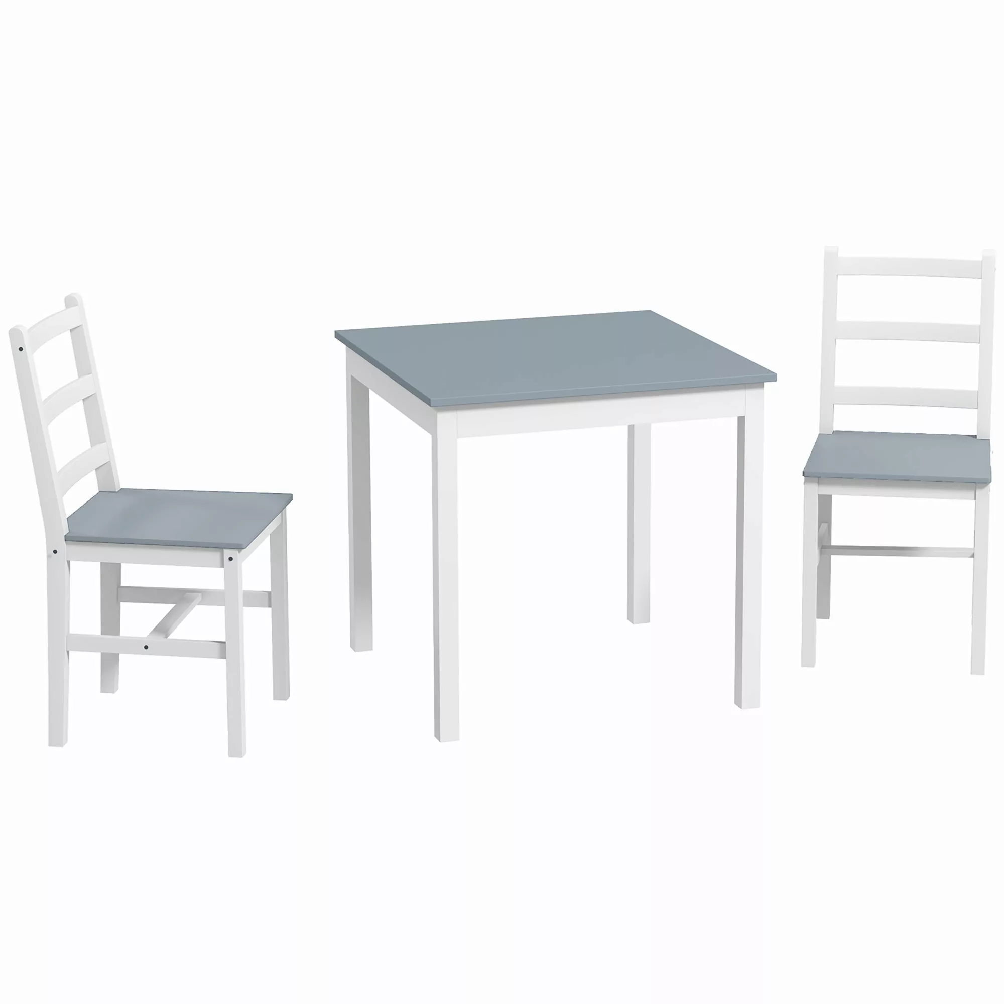 HOMCOM Essgruppe 3er-Set, v, Küchentisch-Set für 2 Personen, Esszimmergrupp günstig online kaufen