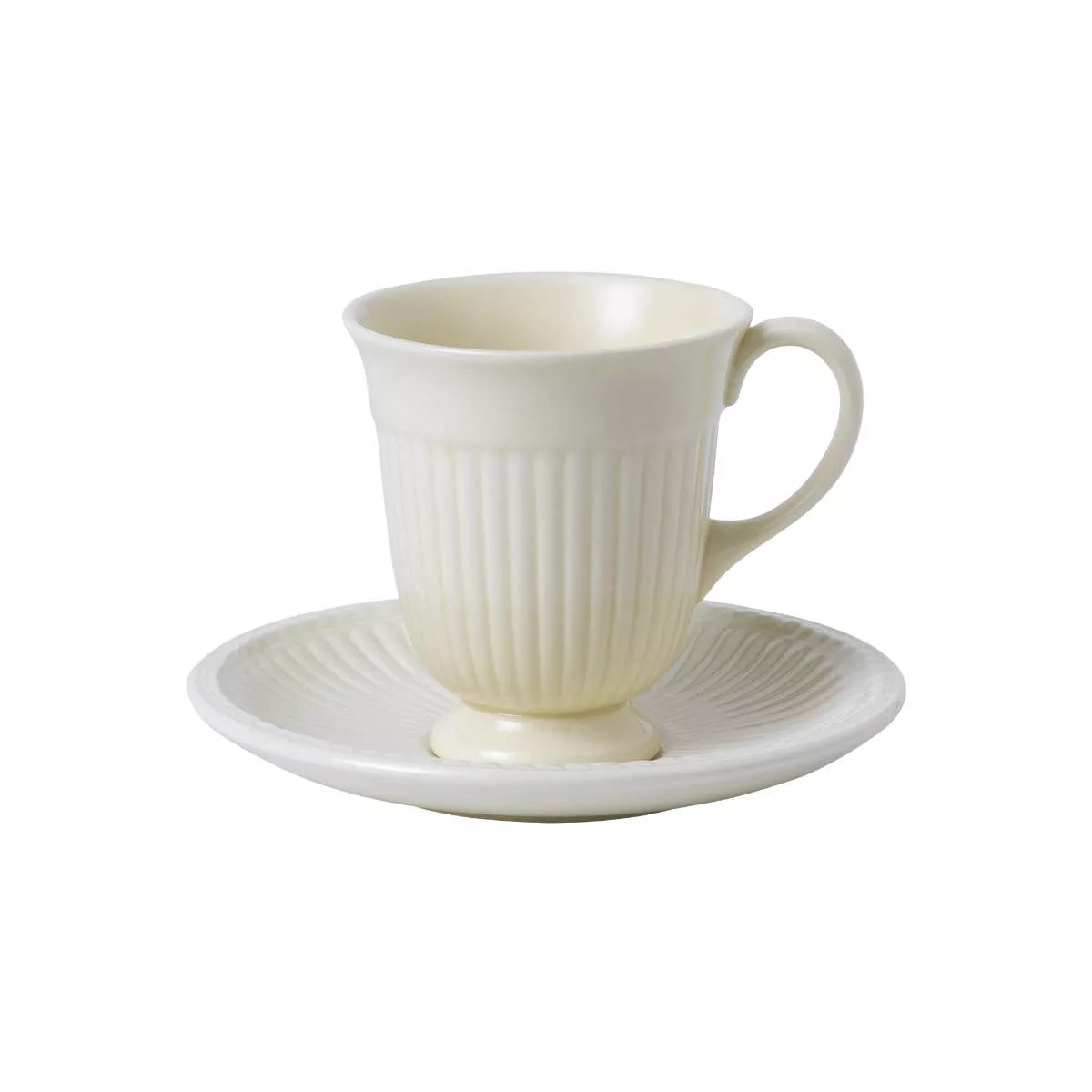 Wedgwood 'Edme Plain' Kaffeetasse / Schokotasse 0,125 L mit Untertasse 2-tl günstig online kaufen