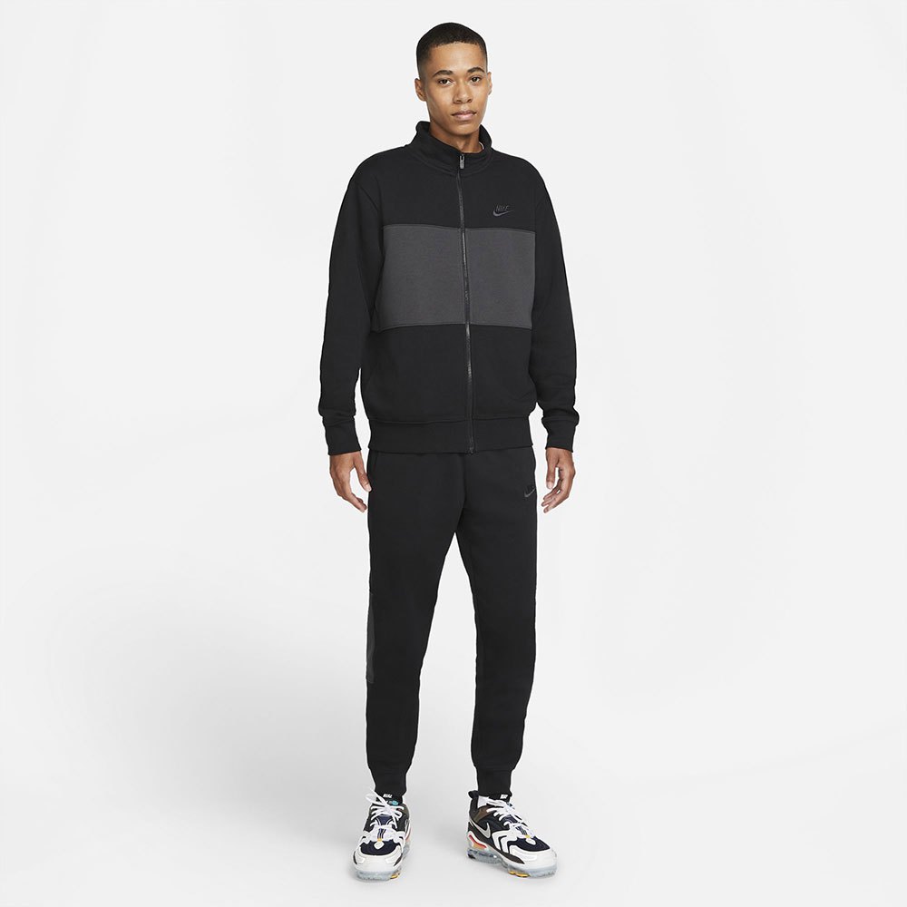 Nike Sportswear Sport Essentials Fleece Trainingsanzug M Black / Dk Smoke G günstig online kaufen
