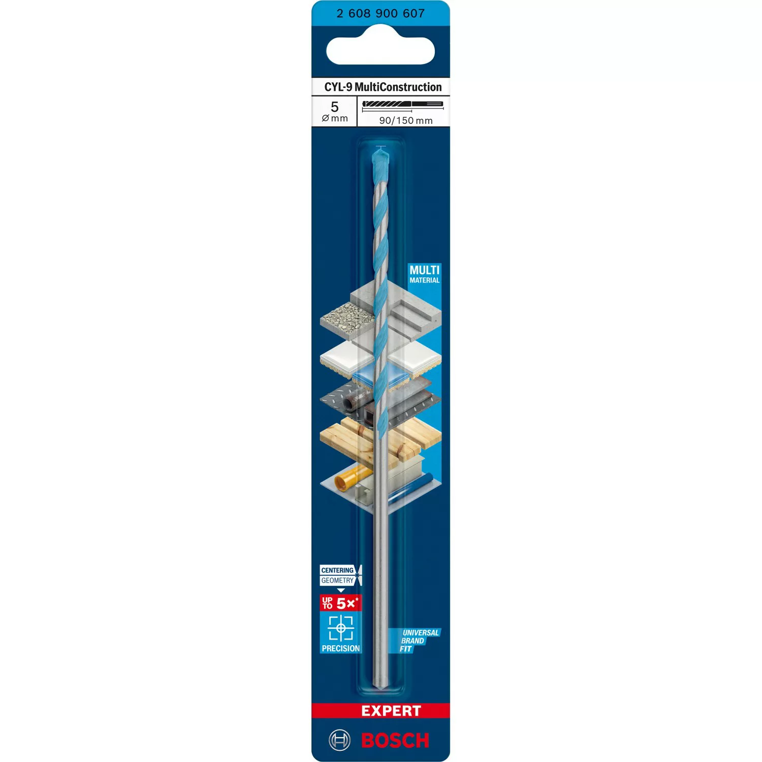 Bosch Expert Multi Construction Bohrer CYL-9 5 mm x 90 mm x 150 mm günstig online kaufen