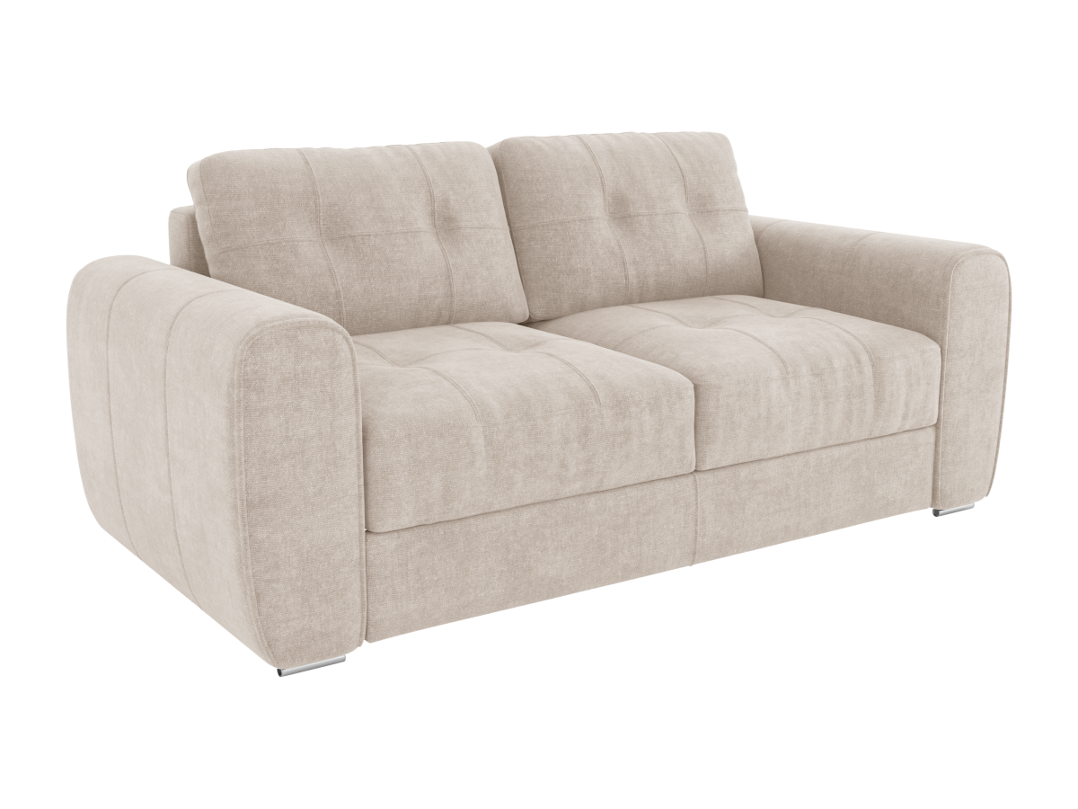 Schlafsofa mit Matratze 3-Sitzer - Stoff - Beige - Liegefläche 140 cm - Mat günstig online kaufen