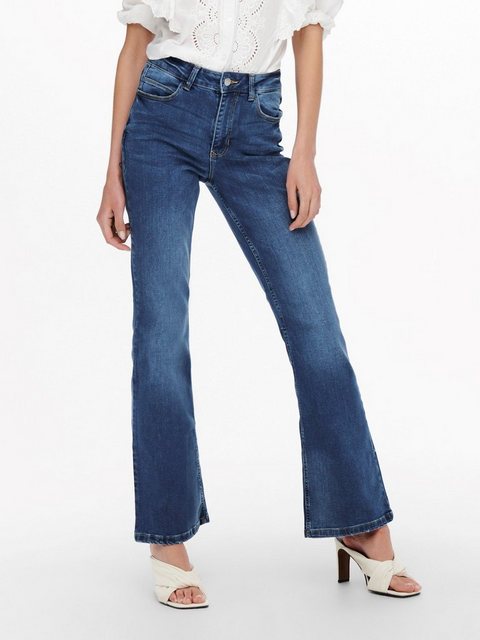 JACQUELINE de YONG Schlagjeans Flare Jeans JDYNWFLORA Denim Schlag Hose (1- günstig online kaufen