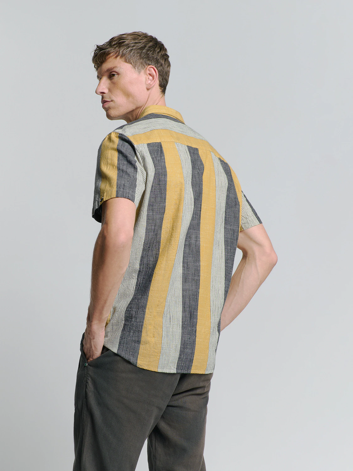 NO EXCESS Langarmhemd "No Excess Gestreiftes Hemd" günstig online kaufen