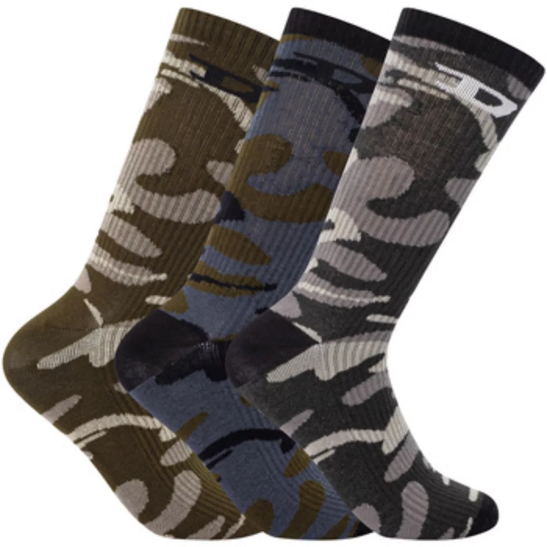 Diesel  Socken Crew-Socken mit Camouflage-Muster, 3er-Pack günstig online kaufen