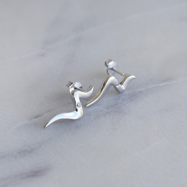 Elegante Silberne Ohrringe Ursella günstig online kaufen