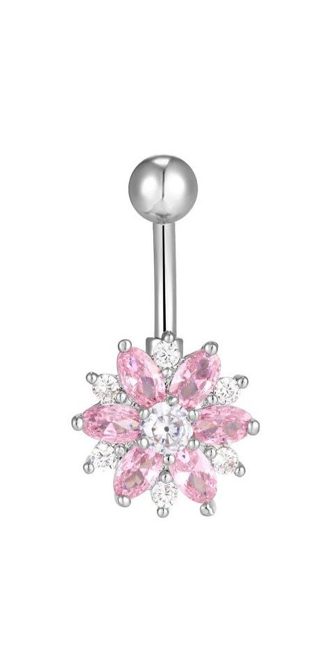 Karisma Bauchnabelpiercing Edelstahl 316L Blume Zirkonia günstig online kaufen