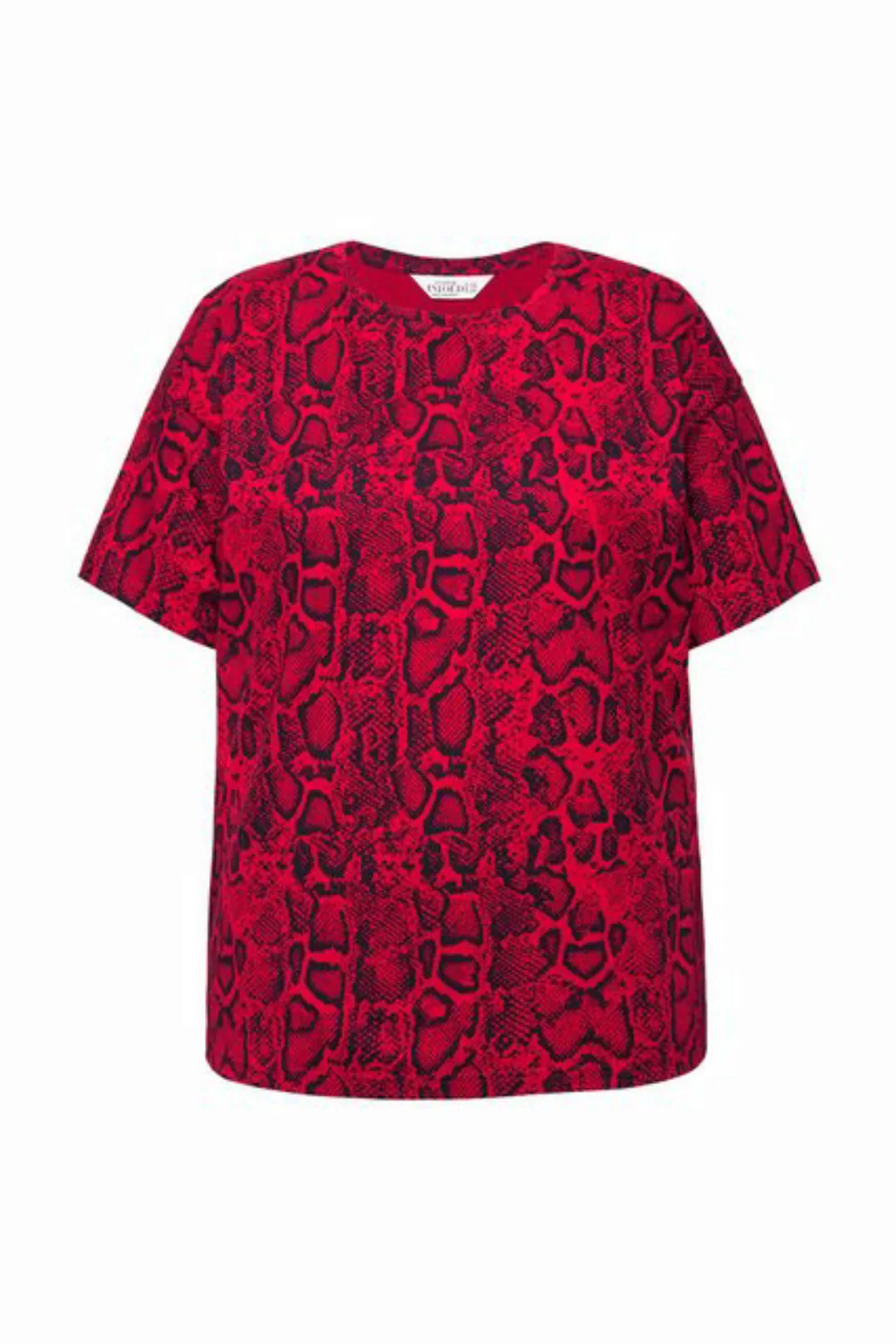 Studio Untold Rundhalsshirt T-Shirt oversized Snake-Print günstig online kaufen