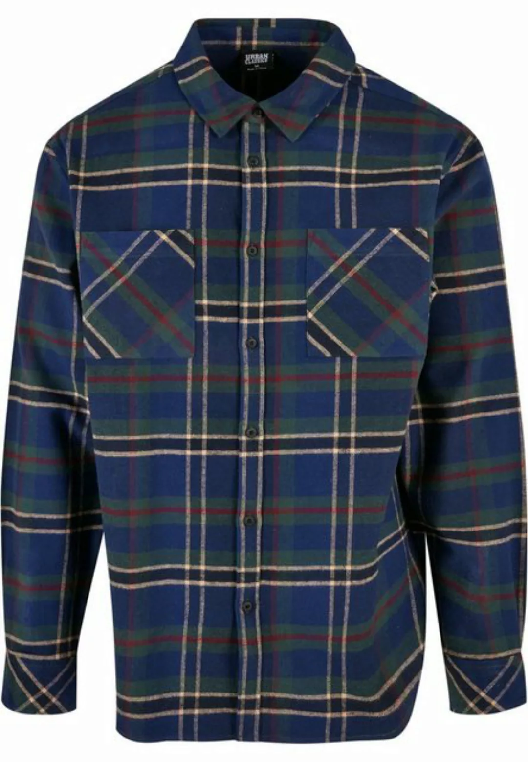 URBAN CLASSICS Langarmhemd "Urban Classics Herren Checked Mountain Shirt", günstig online kaufen