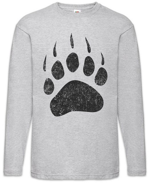 Urban Backwoods Langarmshirt Bear Paw Langarm T-Shirt Bär Kralle Tatze Pfot günstig online kaufen