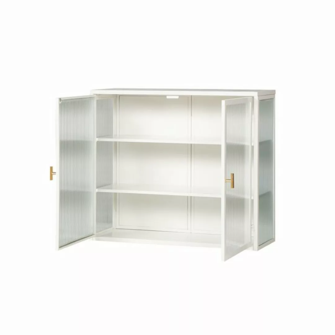 Blusmart Hängeschrank Moderner Wandschrank mit Glastüren (70 cm zweitürig, günstig online kaufen