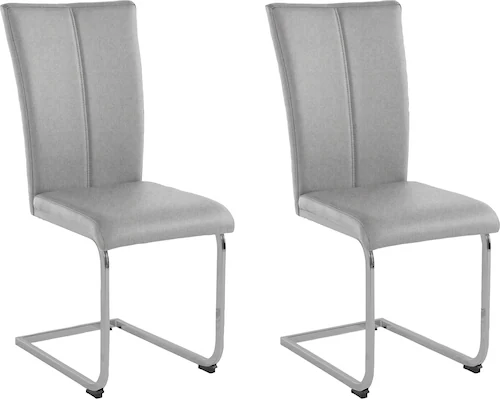 Home affaire Freischwinger "Alex", (Set), 2 St., Struktur 1, Stuhl belastba günstig online kaufen