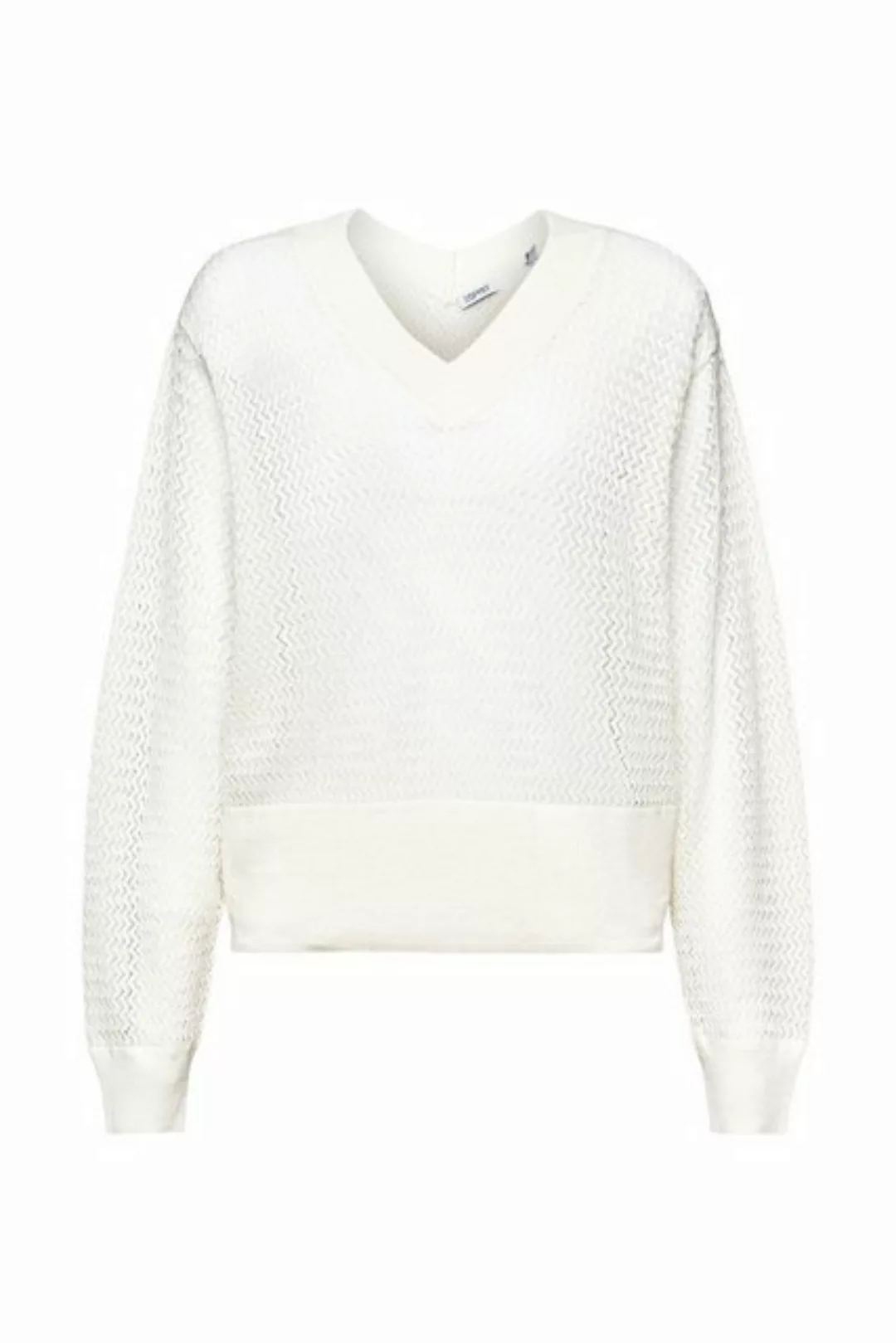 Esprit Sweatshirt structured v ne, OFF WHITE günstig online kaufen