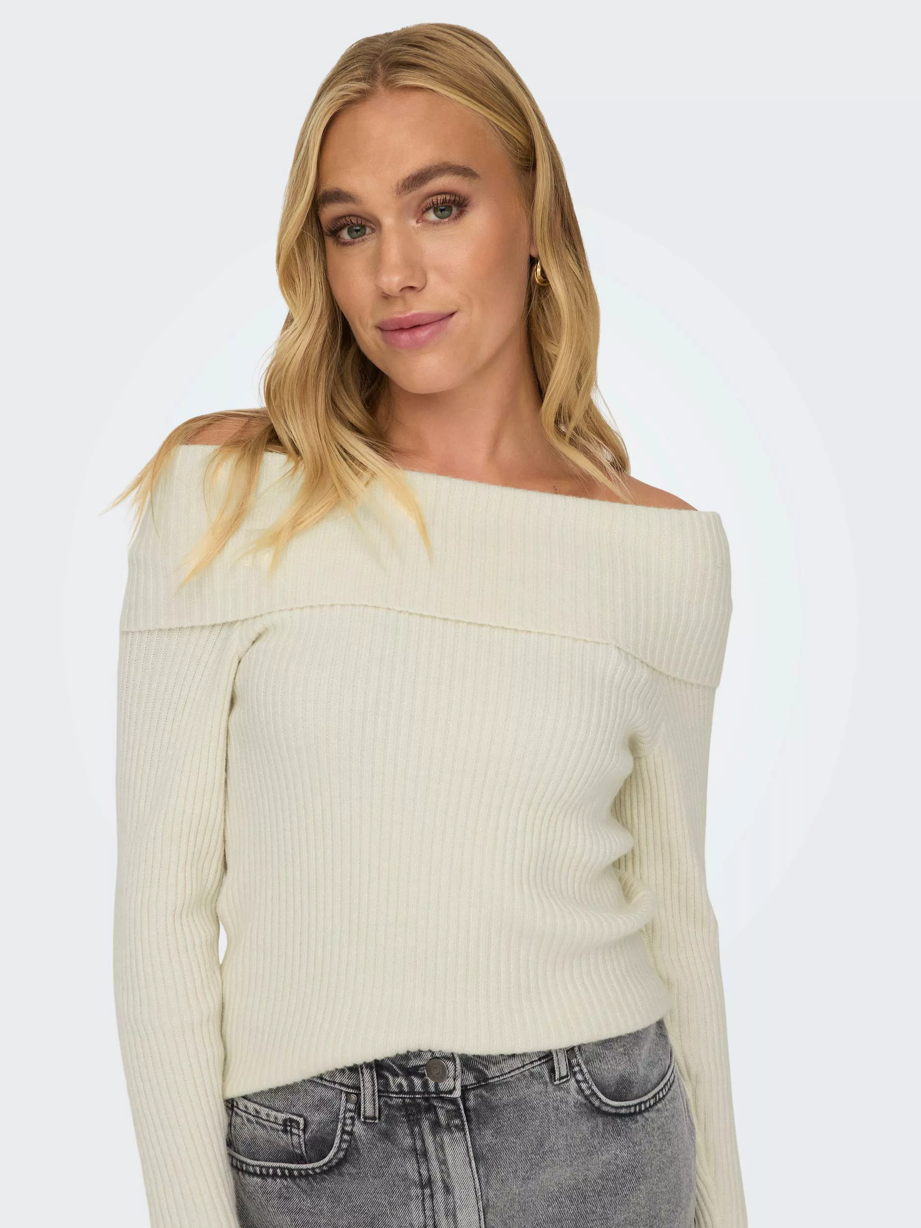 ONLY Strickpullover ONLKATIA LS OFF SHOULDER KNT günstig online kaufen