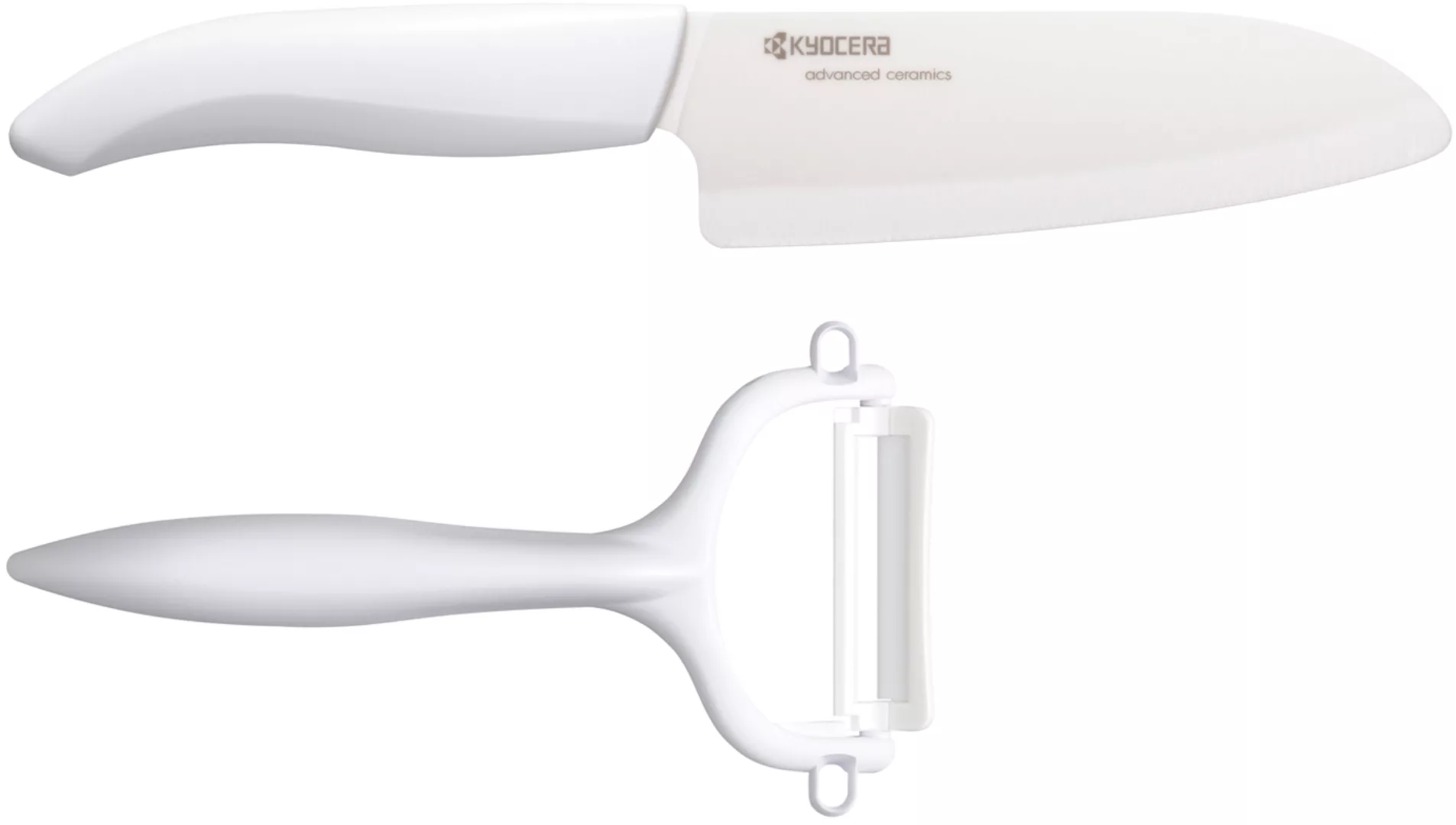 KYOCERA Messer-Set, (Set, 2 tlg., 1 x Sparschäler-1 x Santokumesser), extre günstig online kaufen