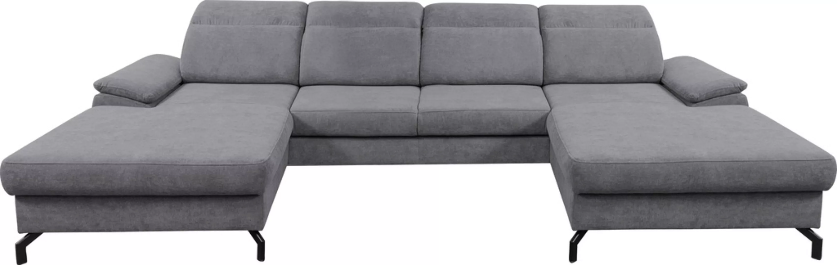 WERK2 Wohnlandschaft "Slavio U-Form", Modernes U-Sofa mit Schlaffunktion, B günstig online kaufen