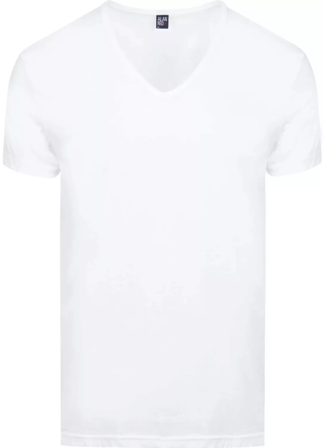 Alan Red  Dean T-Shirt V-Ausschnitt Weiß (2er-Pack) - Größe L günstig online kaufen