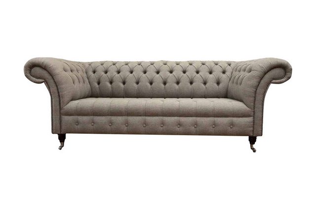 JVmoebel Sofa Beige Chesterfield englisch klassischer Stil Sofa Couch 3 Sit günstig online kaufen
