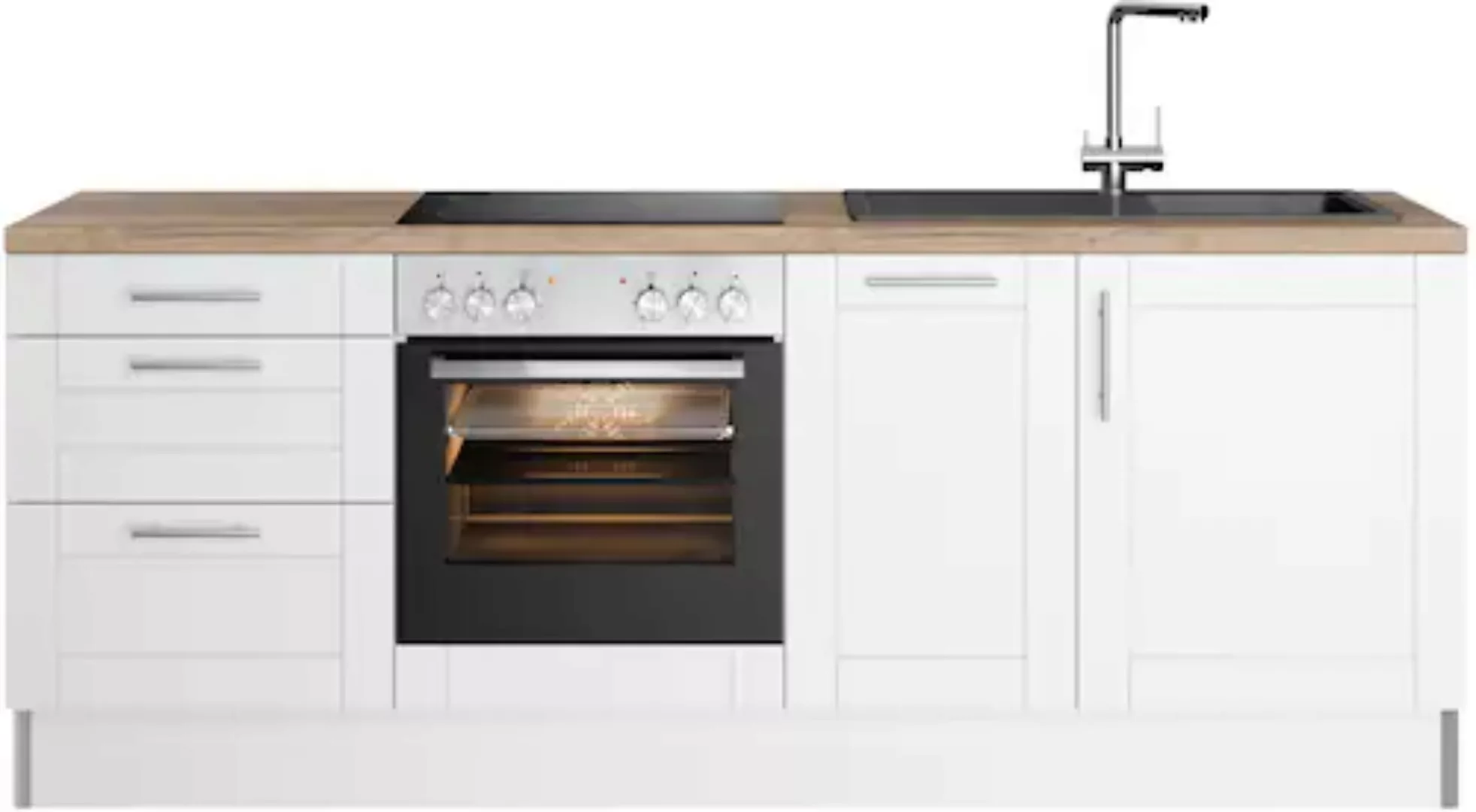OPTIFIT Küche "Ahus", 225 cm breit, ohne E-Geräte, Soft Close Funktion günstig online kaufen