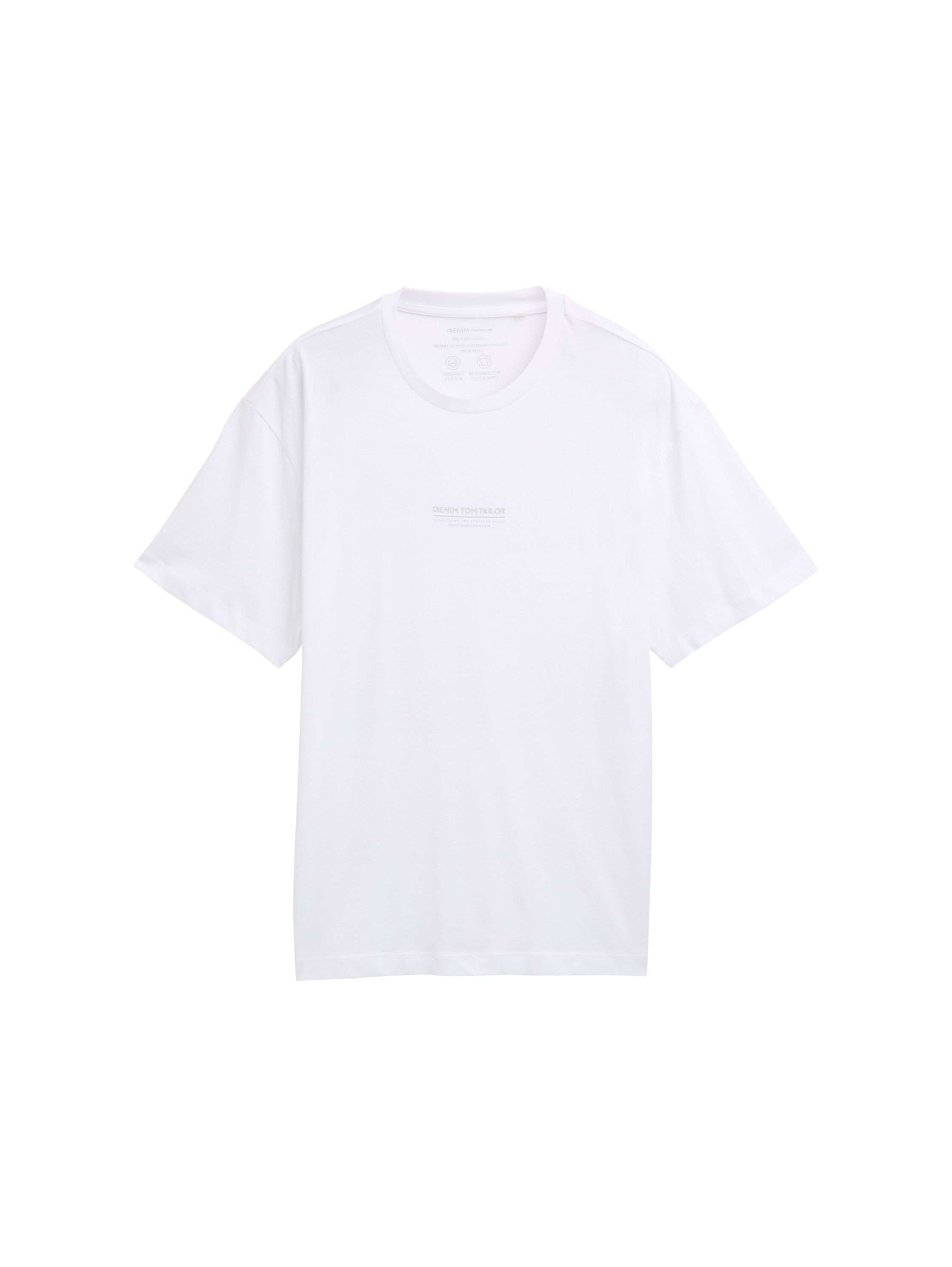 TOM TAILOR Denim T-Shirt, mit Marken-Frontprint günstig online kaufen