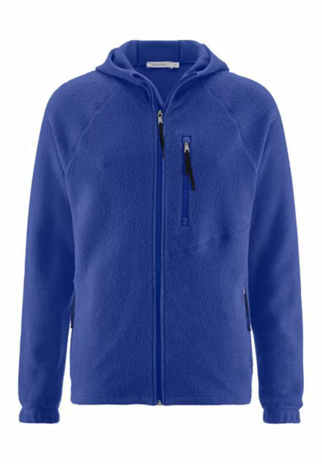 Hessnatur Fleecejacke Kapuze Relaxed aus reiner Bio-Baumwolle (1-St) günstig online kaufen