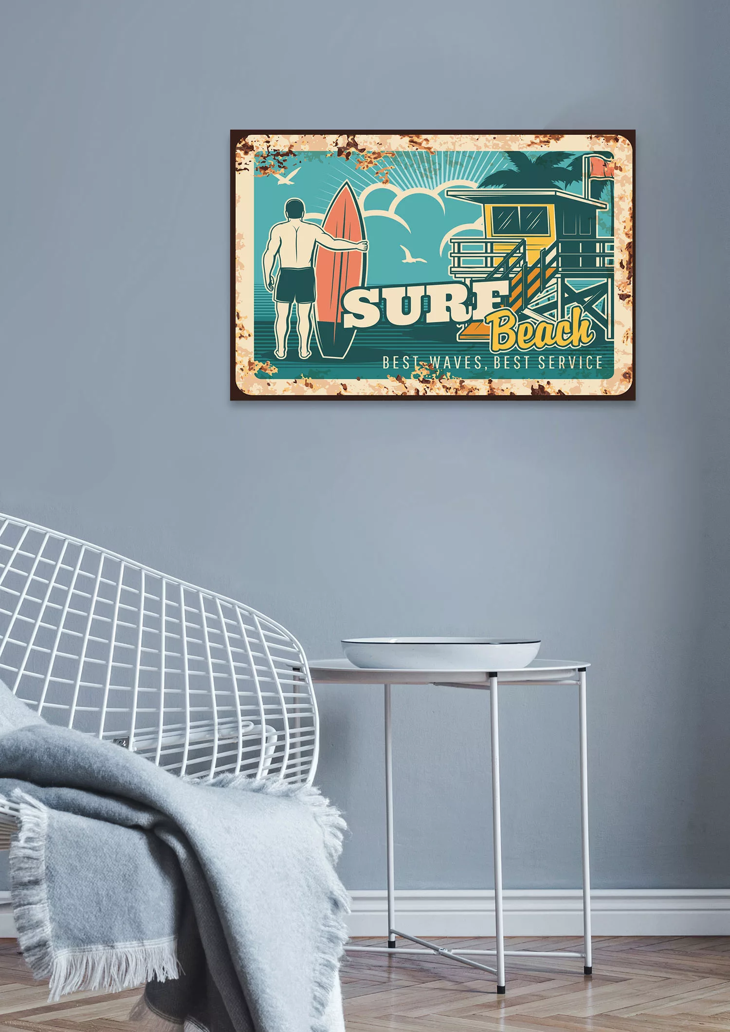 queence Metallbild "Surf Beach", (1 St.) günstig online kaufen
