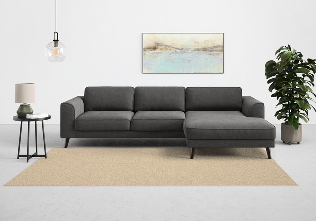 TRENDMANUFAKTUR Ecksofa "Lumber Jack, elegantes Designsofa, zeitlos modern, günstig online kaufen