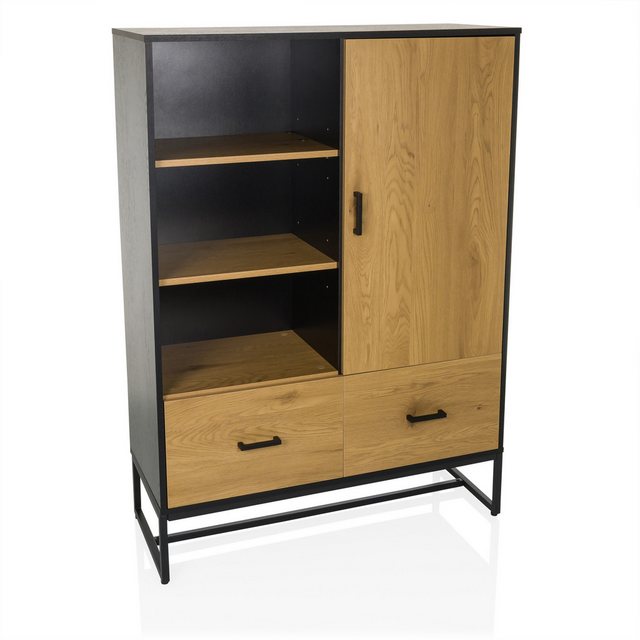 hjh LIVING Beistellschrank Büroschrank AMIO H Modernes Highboard im Industr günstig online kaufen