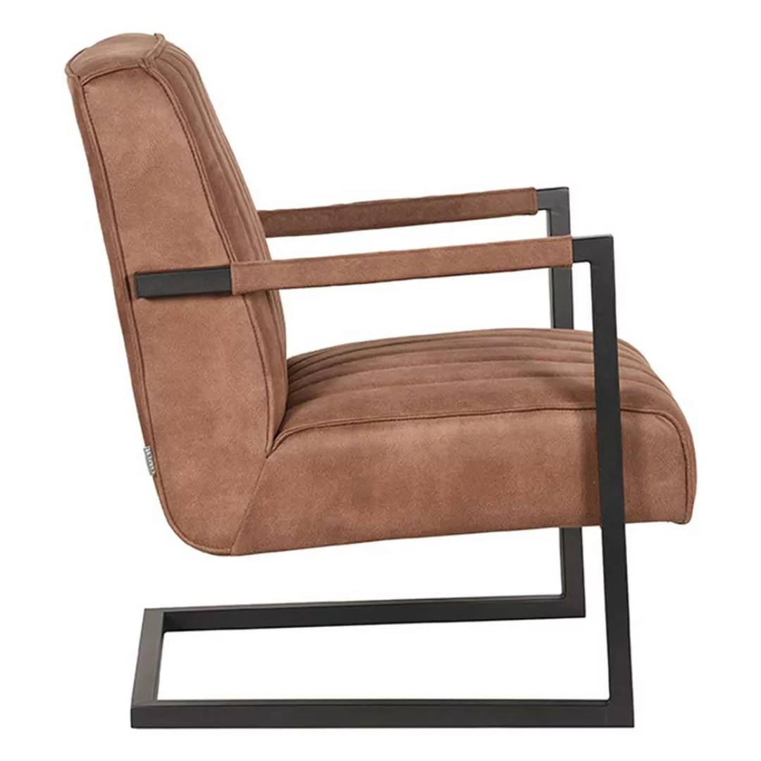 Lounge Sessel in Braun Microfaser Wippfunktion günstig online kaufen