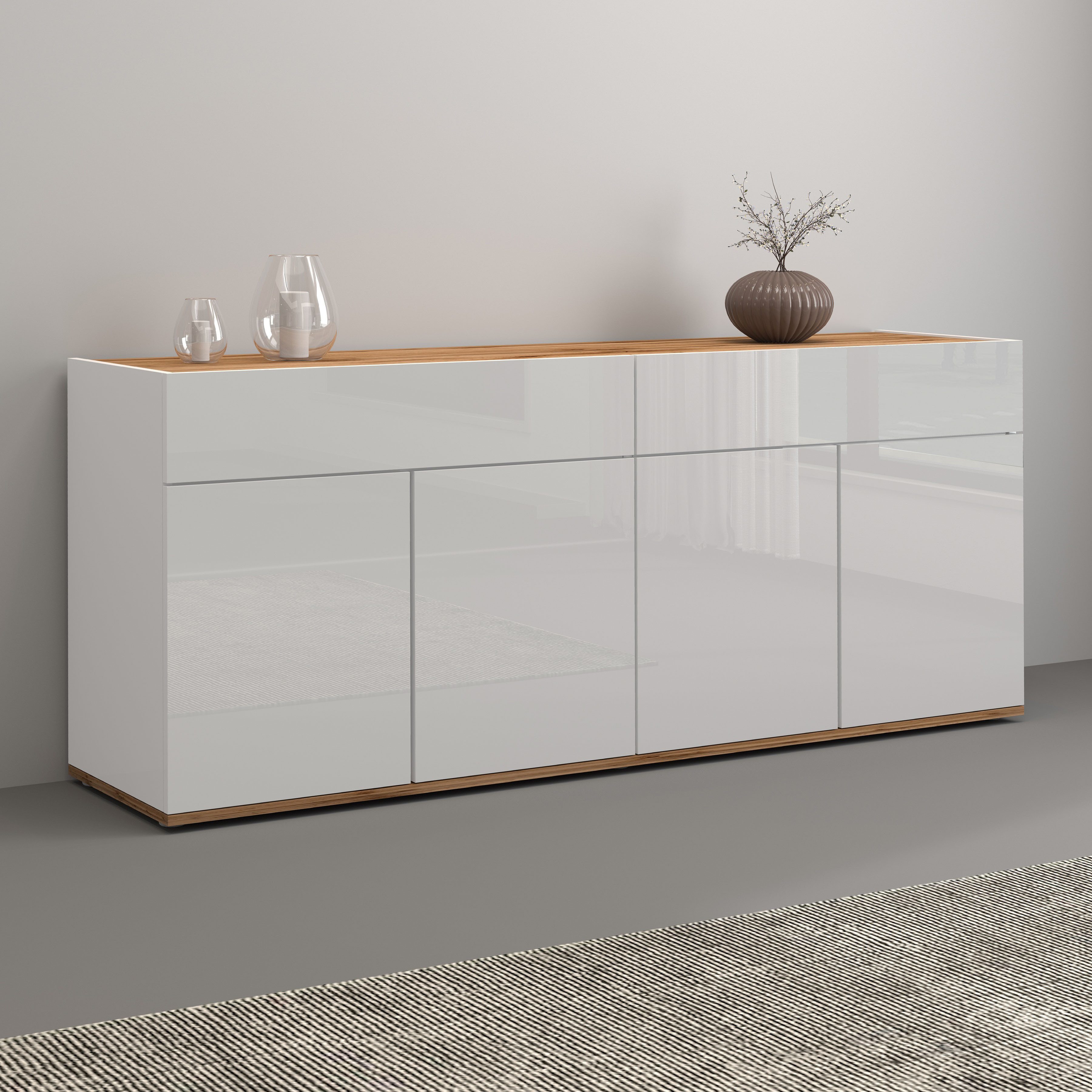 INOSIGN Sideboard "Garda, Kommode, Schrank, Kredenz", 4 Türen, 2 Schubladen günstig online kaufen