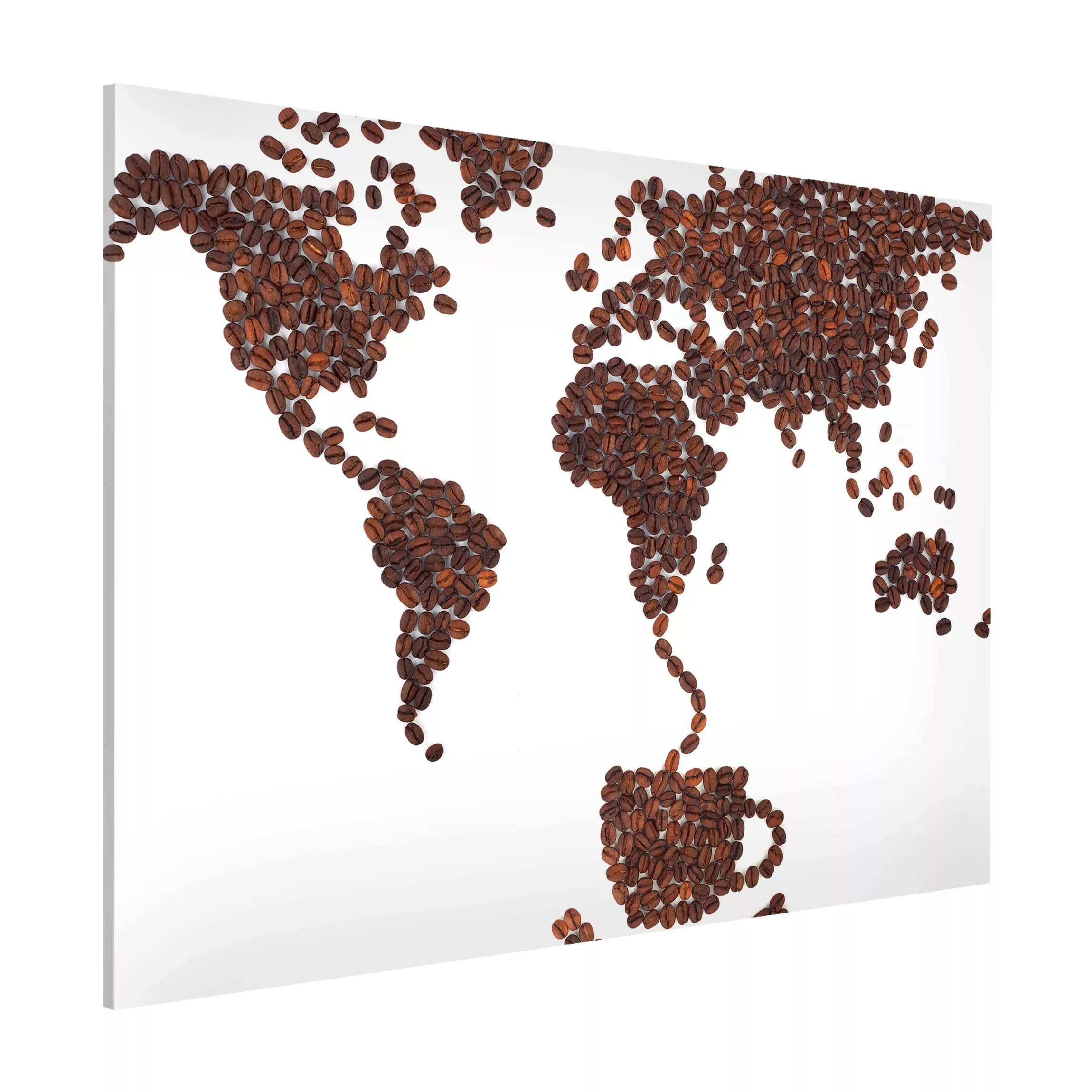 Magnettafel Küche - Querformat 4:3 Kaffee um die Welt günstig online kaufen