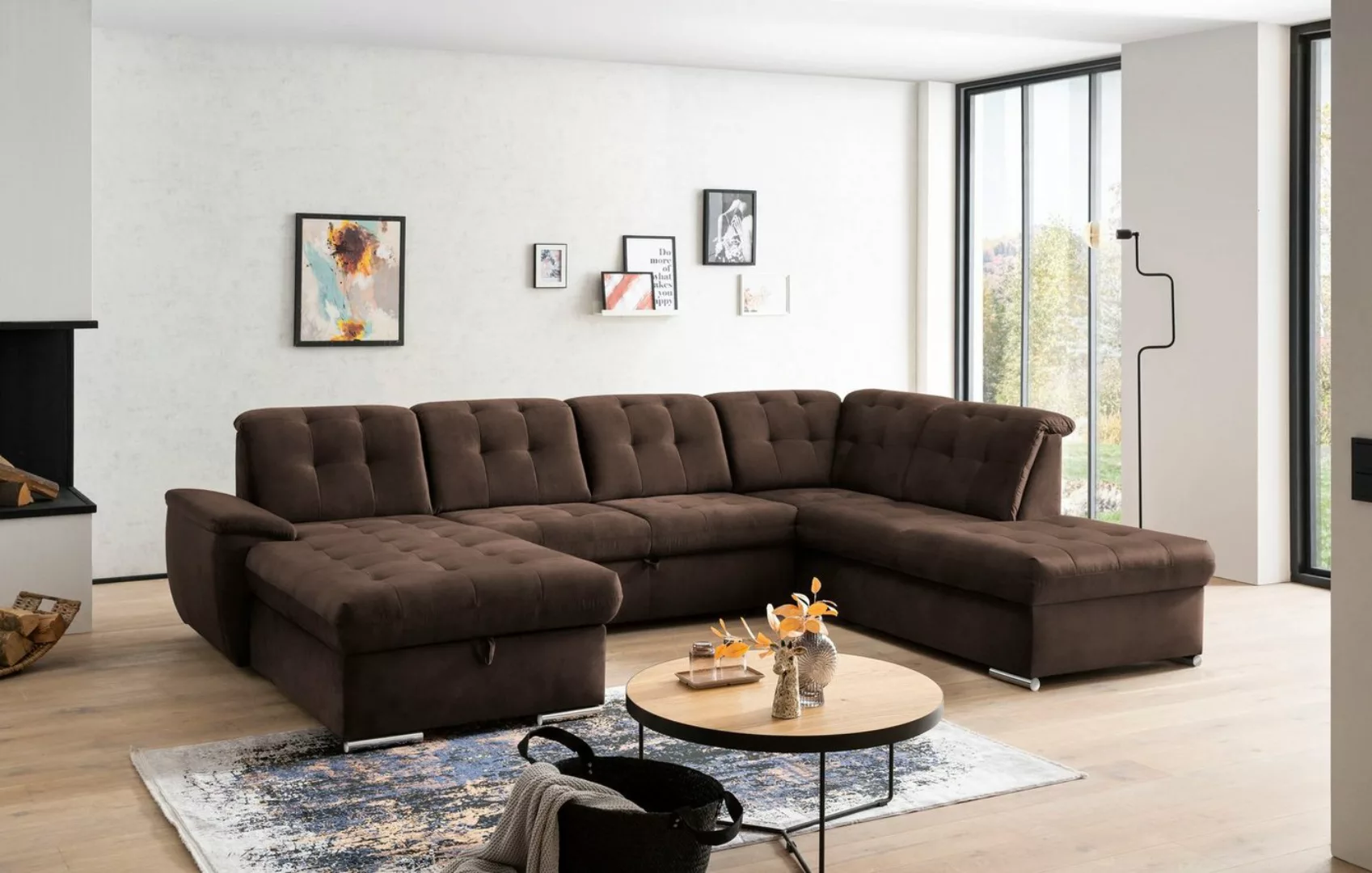 exxpo - sofa fashion Wohnlandschaft "Durango, U-Form", (4 St.) günstig online kaufen