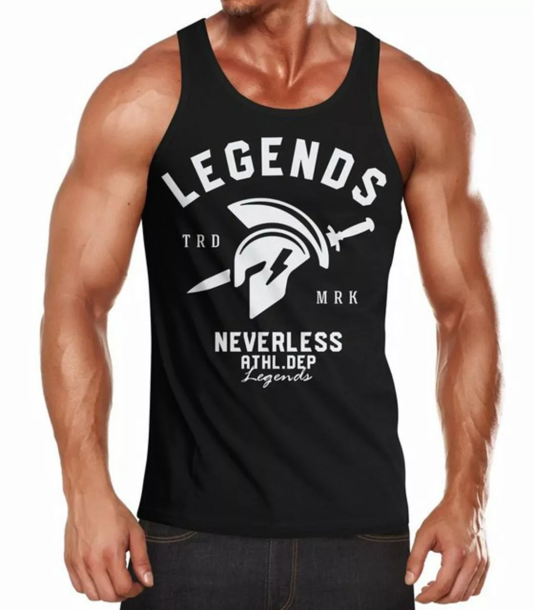 Neverless Tanktop Cooles Herren Tank-Top Gladiator Sparta Gym Athletics Spo günstig online kaufen