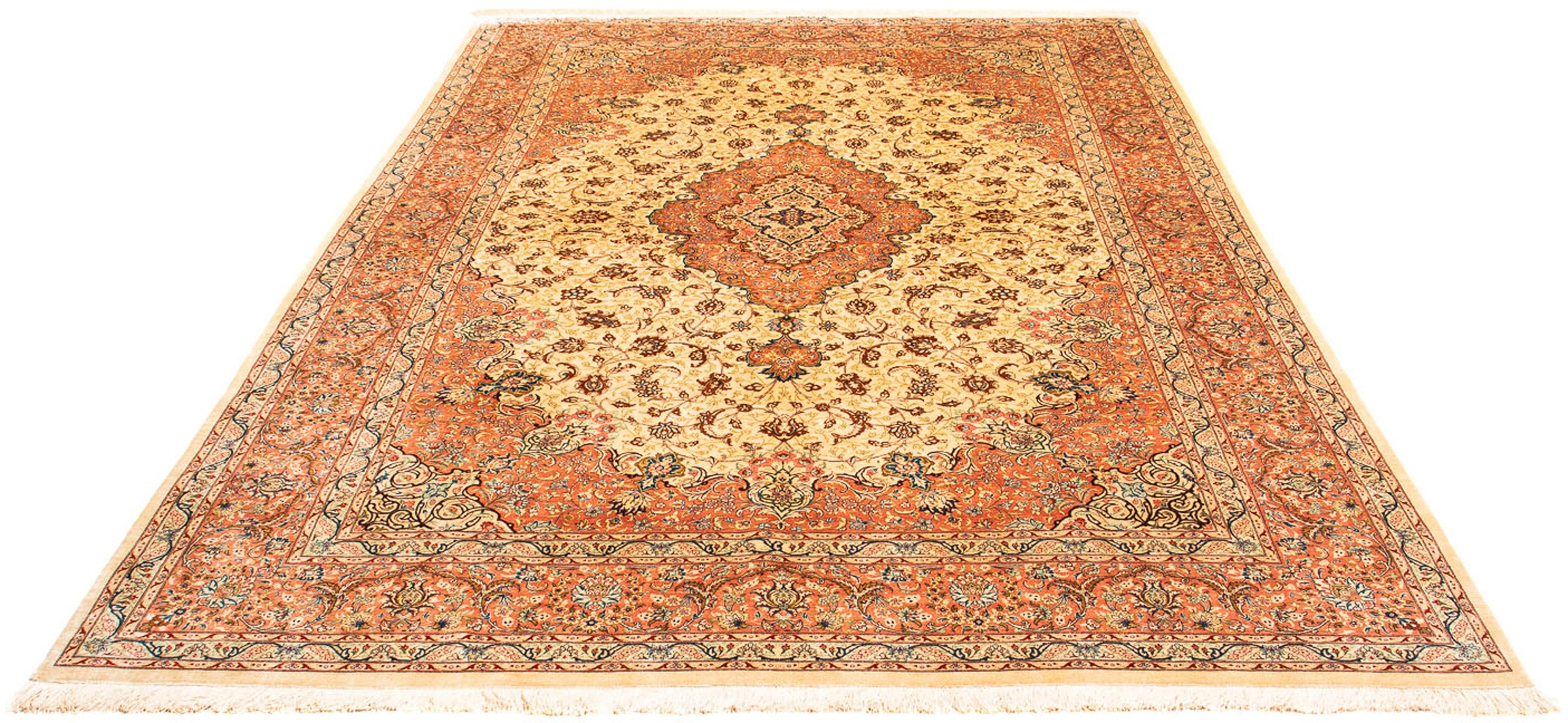 morgenland Orientteppich »Perser - Ghom - 296 x 200 cm - beige«, rechteckig günstig online kaufen