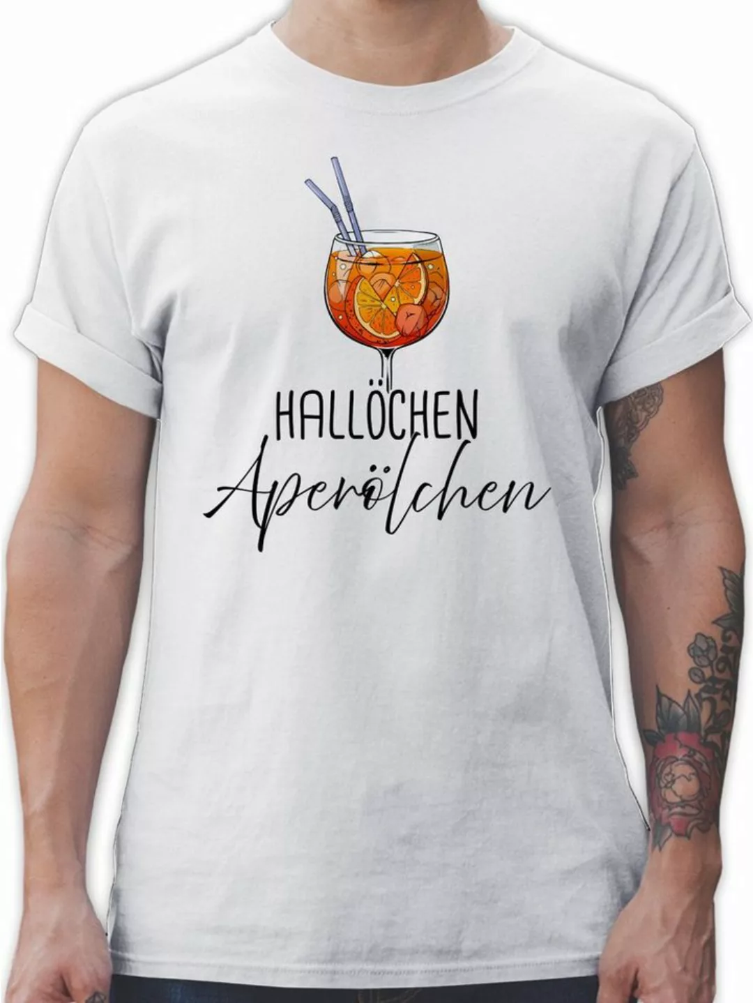 Shirtracer T-Shirt Hallöchen Aperölchen Aperol Spritz Mädelsabend Karneval günstig online kaufen