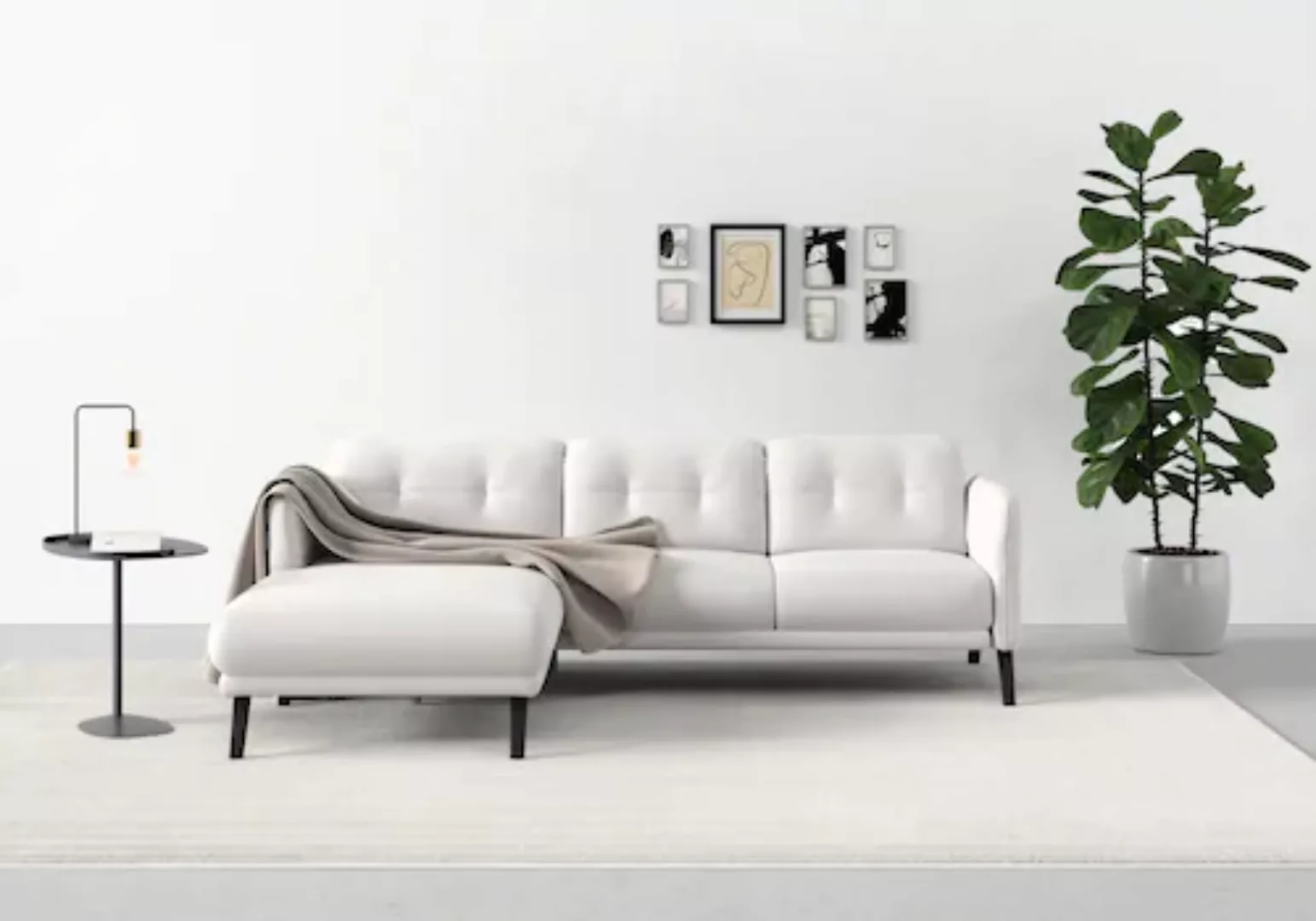 sit&more Ecksofa "Scandia L-Form", Wahlweise mit Kopfteilverstellung und Ar günstig online kaufen