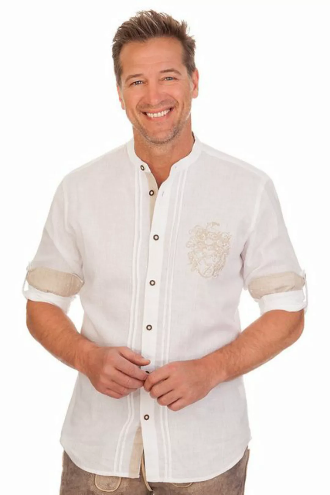 KRÜGER BUAM Trachtenhemd Trachtenhemd - LEONAS - weiß günstig online kaufen