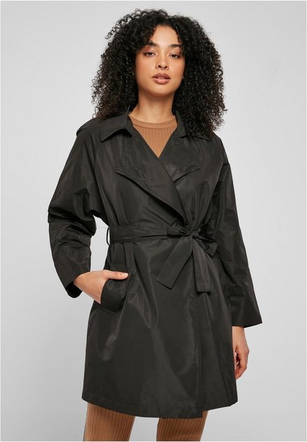 URBAN CLASSICS Outdoorjacke Damen Ladies Crinkle Nylon Minimal Trench Coat günstig online kaufen
