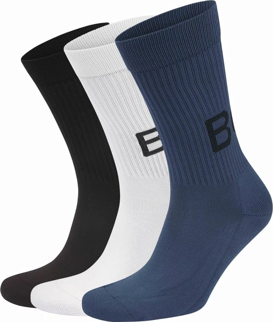 Bjorn Borg 3-Pack Core Crew Socken Mehrfarbig - Größe 41-45 günstig online kaufen