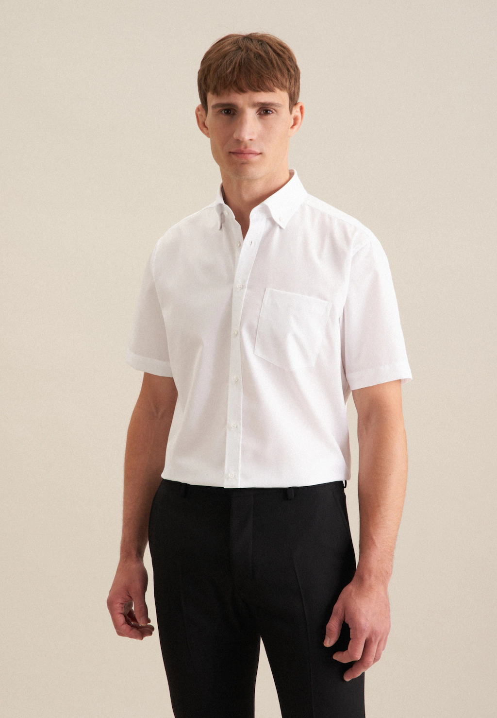 seidensticker Businesshemd "Schwarze Rose", Regular 1/2 Button-Down-Kragen günstig online kaufen