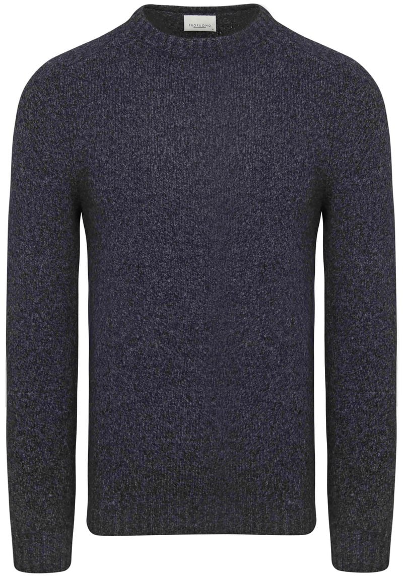 Profuomo Pullover Boiled Wool Navy - Größe M günstig online kaufen