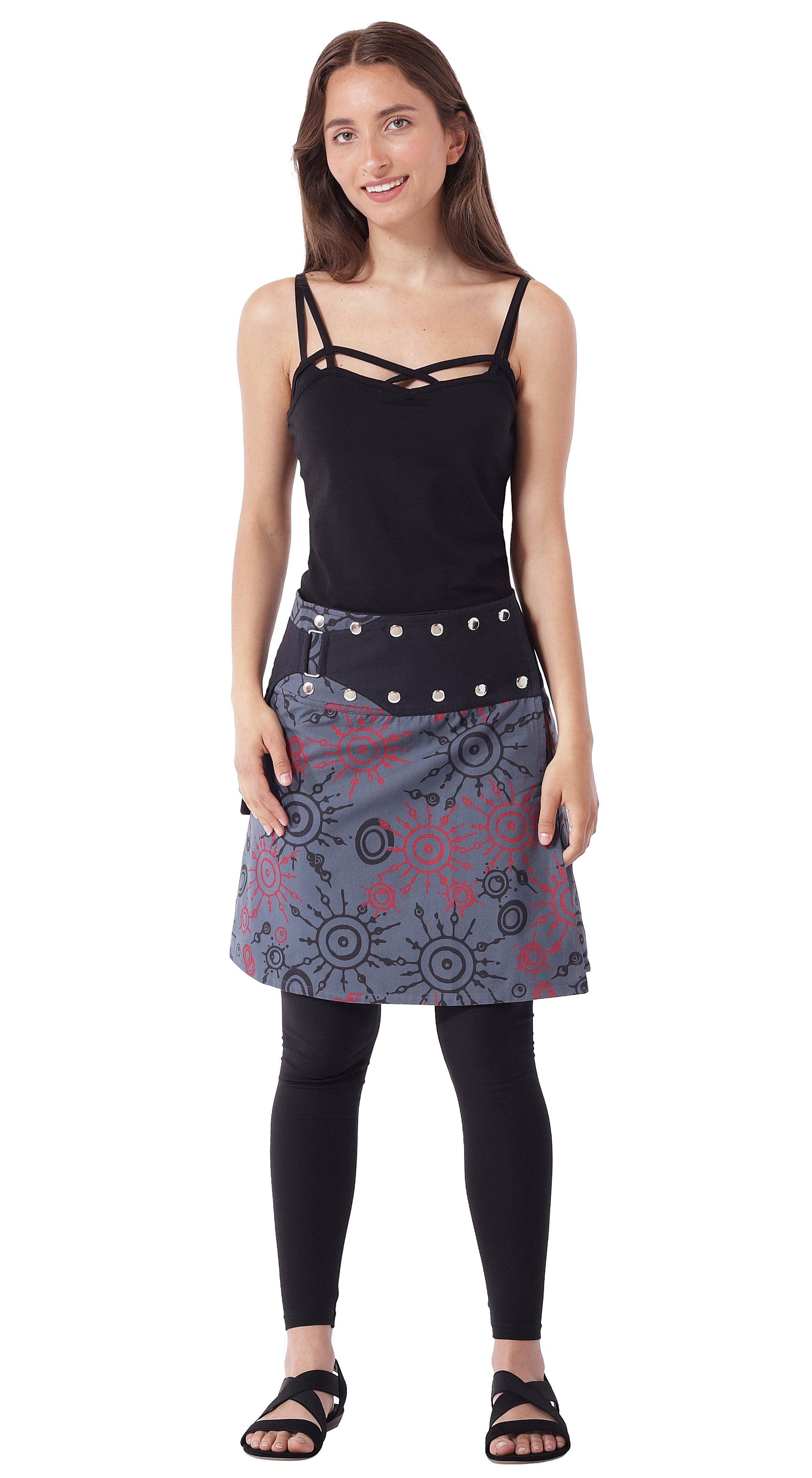 PUREWONDER Wickelrock Damen Rock mit auffälligem günstig online kaufen