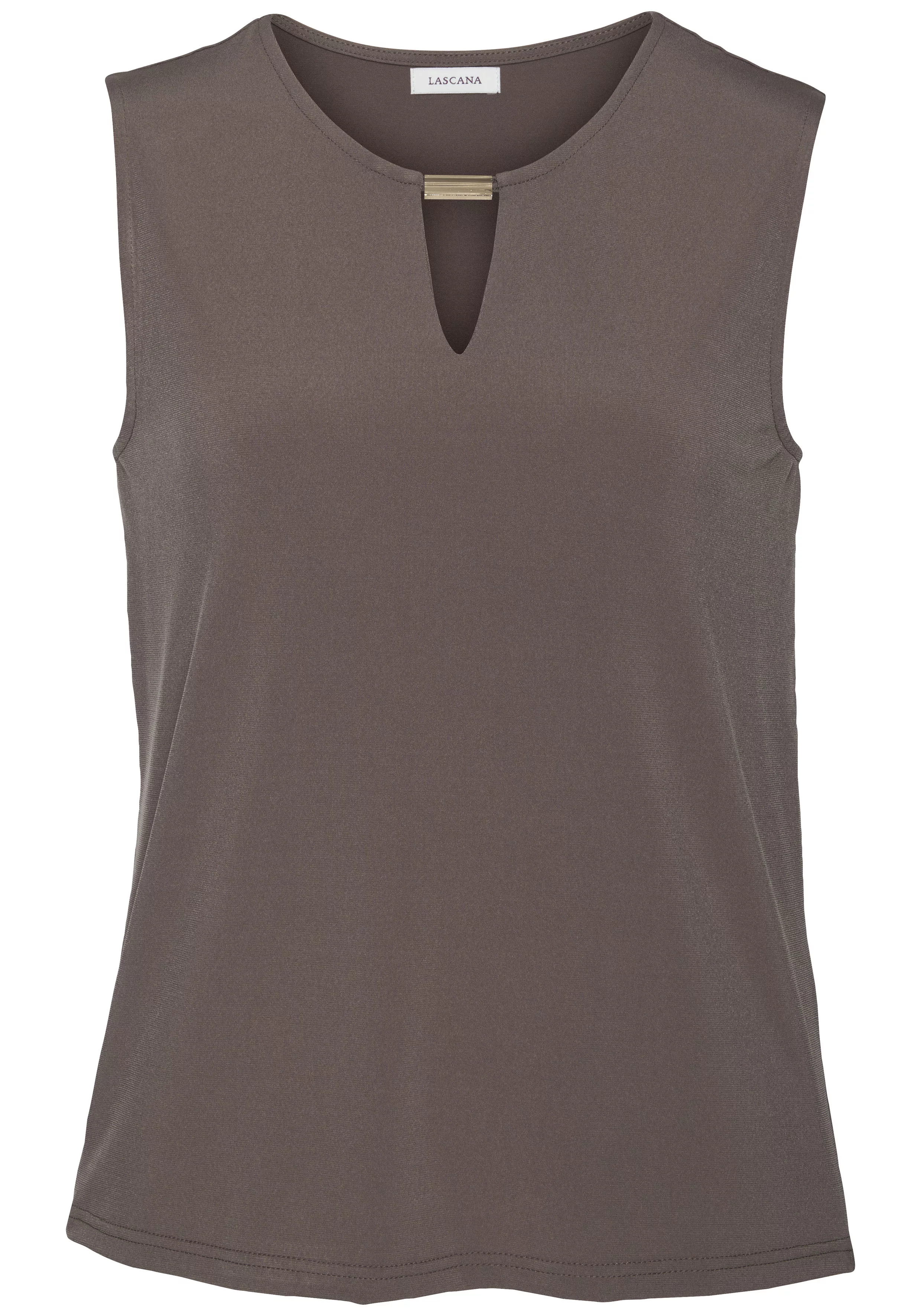 LASCANA Tanktop, aus glatter Jerseyqualität mit Cut-out, elegantes Sommerto günstig online kaufen