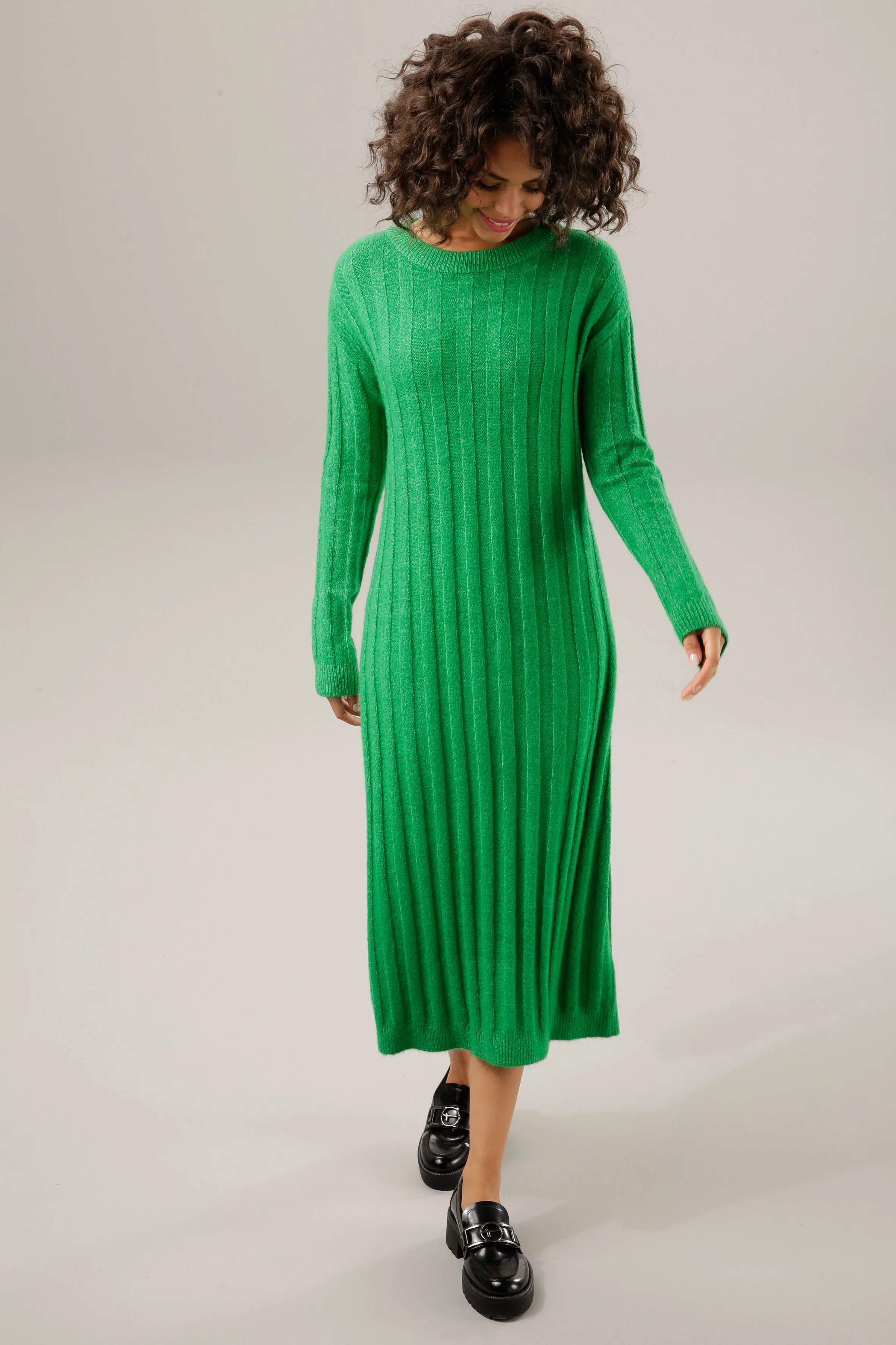 Aniston CASUAL Strickkleid, aus trendigem Melange-Garn günstig online kaufen